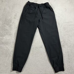 Rhoback Jogger Pants Mens Small Black Performance Athletic Golf Stretch